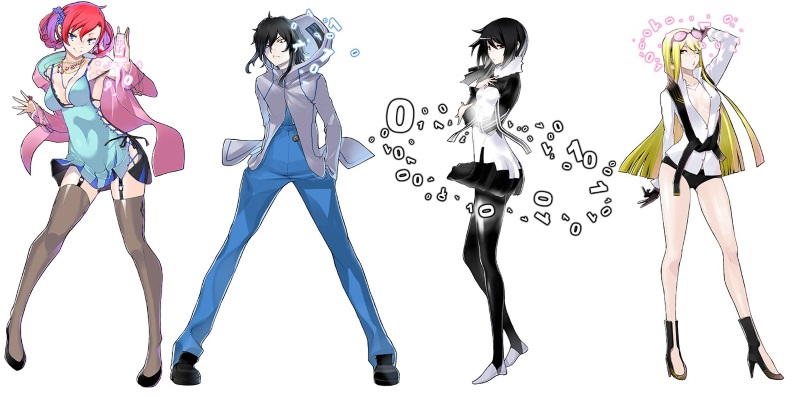 From left to right: Nokia, Arata, Yuuko and Kyoko
